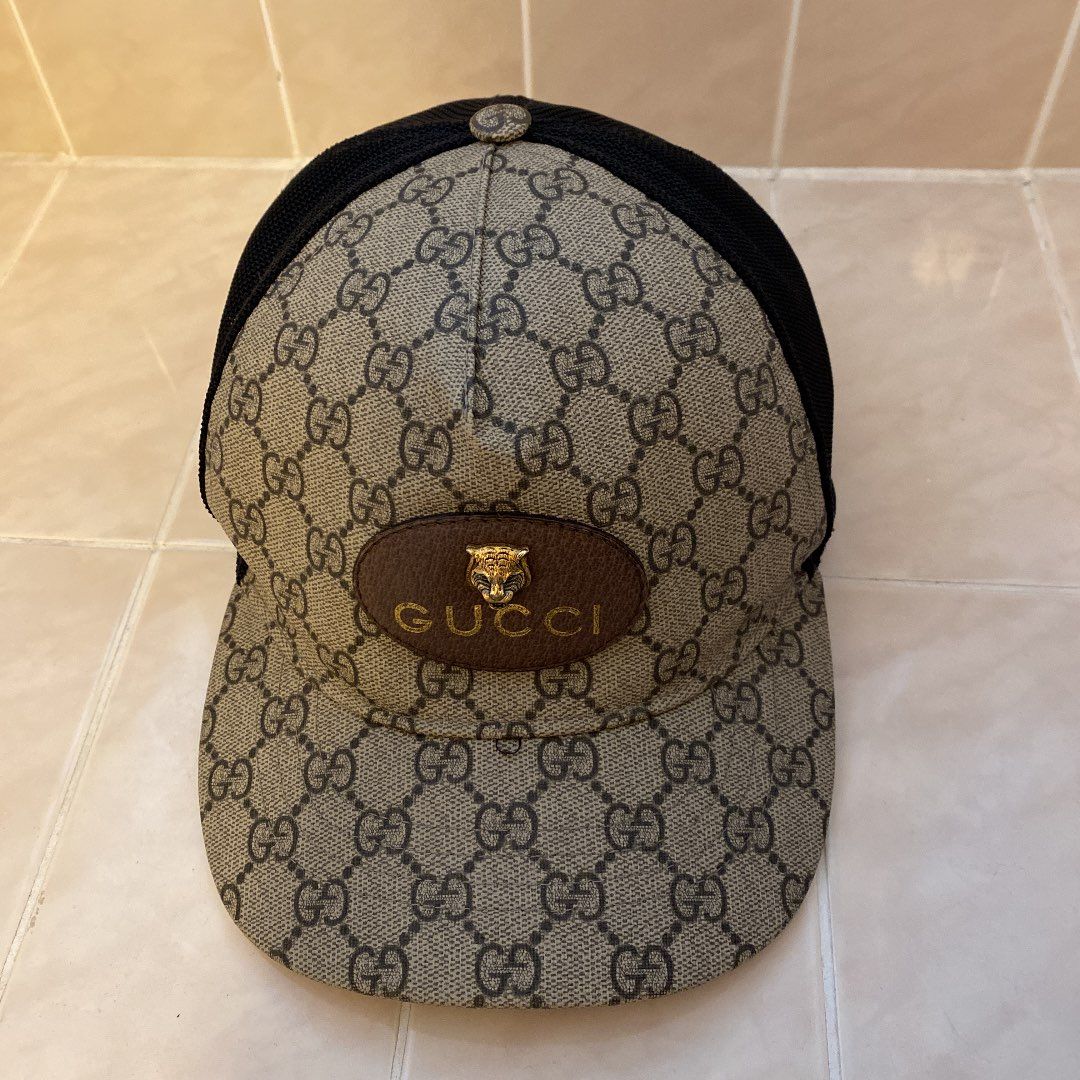 GUCCI GG Supreme Tiger Cap "Beige"