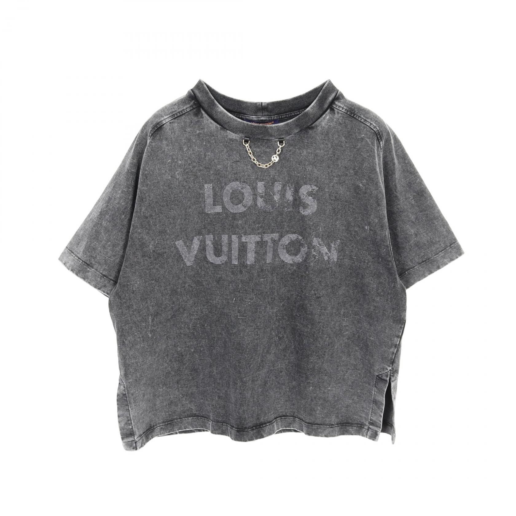 ルイ・ヴィトン LOUIS VUITTON ヴィンテージエフェクト カットソー 衣料品 トップス コットン レディース グレー系 【中古】