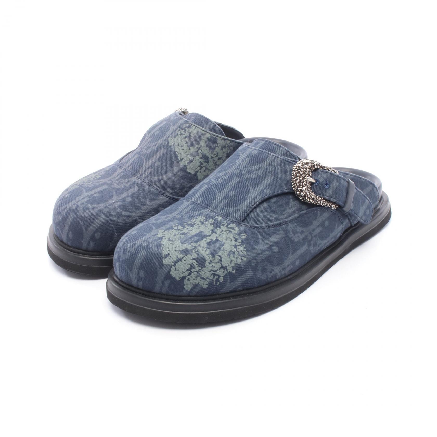 ディオール Dior AQUA MULE DO DENUM TEARS サンダル 靴 ファブリック メンズ ネイビー系 3SA131ZWZ 【中古】