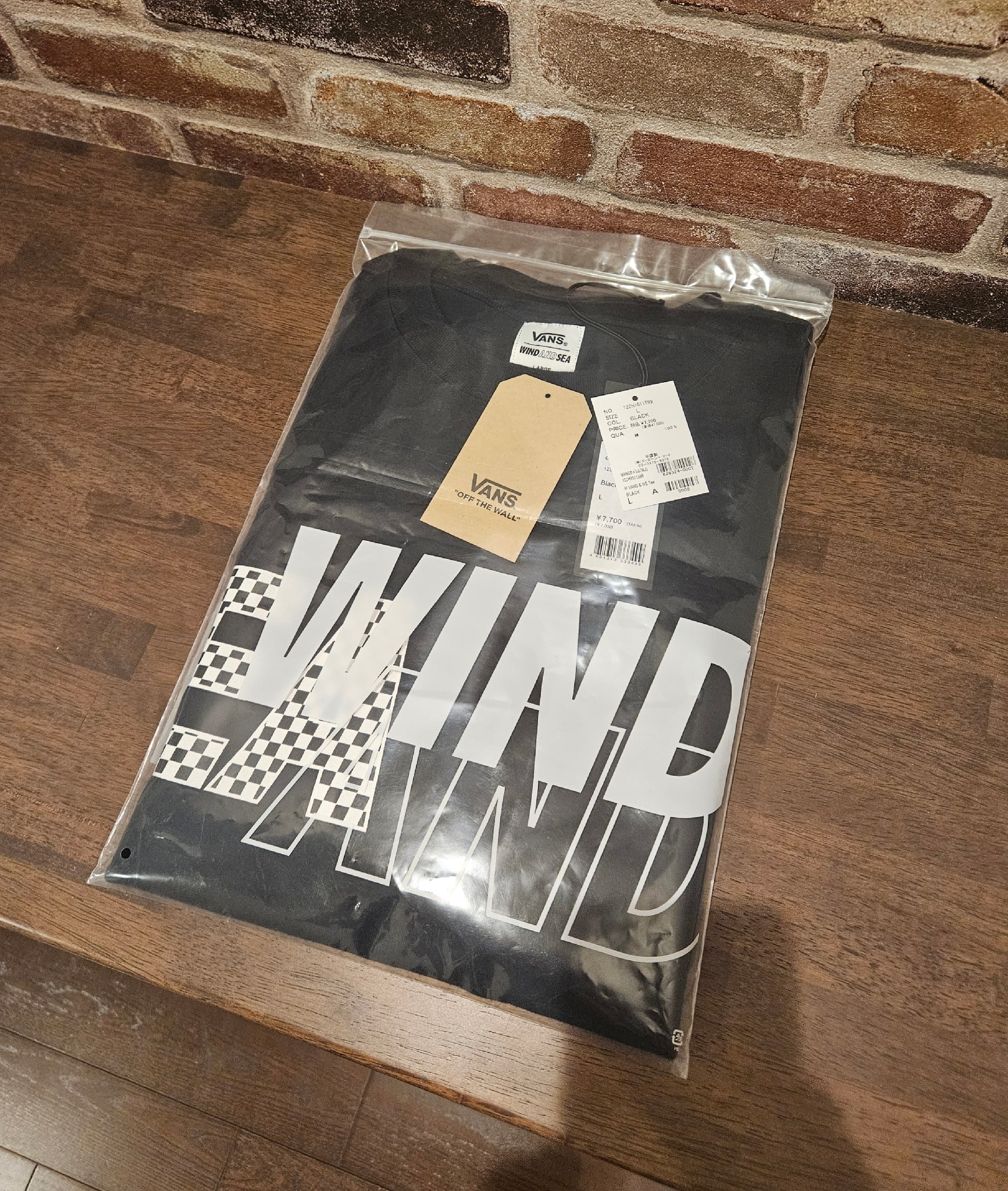 WIND AND SEA x VANS SHORT SLEEVE T-SHIRT "Black"