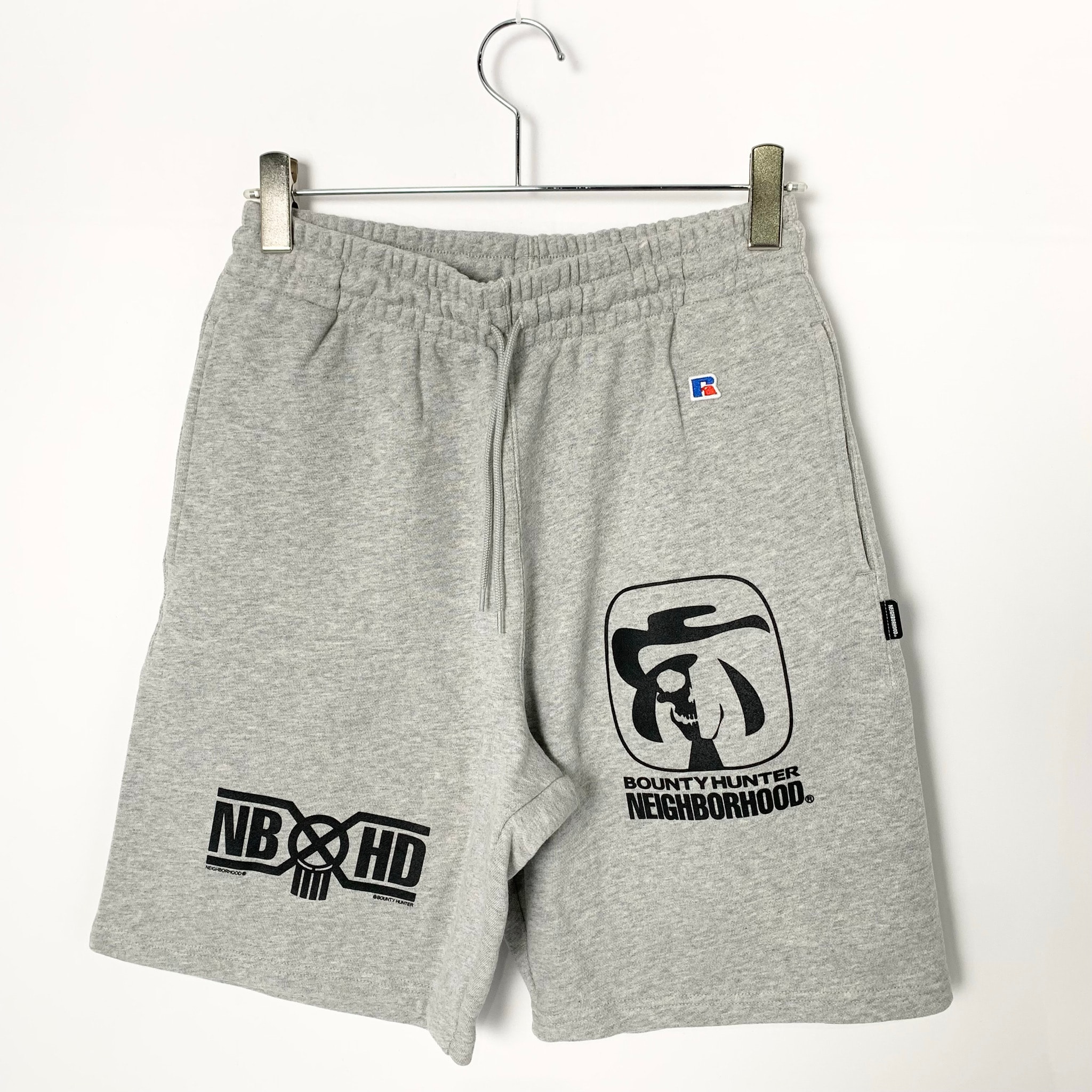 NEIGHBORHOOD x BOUNTY HUNTER x RUSSELL ATHLETIC Sweat Short Pants "Gray"