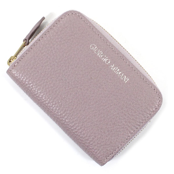 【新品・未使用】GIORGIO ARMANI(ジョルジオ・アルマーニ) 財布 小銭入れ コインケース コインパース レザー 本革 ラウンドファスナー メンズ レディース コンパクトウォレット ミニ財布 ブランド プレゼント ギフト