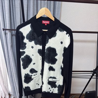 Supreme Cow Print Cardigan "Black"