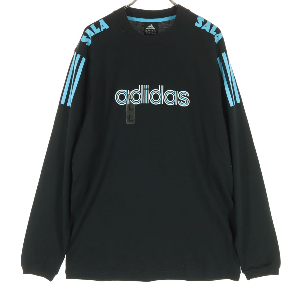 未使用 adidas アディダス 長袖 Tシャツ L ブラック ロンT