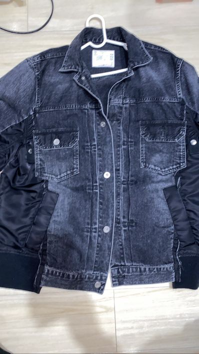 sacai Denim x MA-1 Jacket "Black"