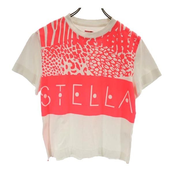 adidas アディダス ロゴプリント 半袖 Tシャツ M ホワイト系