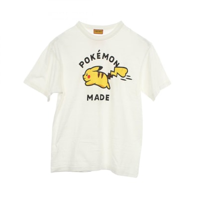 ヒューマンメード HUMAN MADE HUMAN MADE × POKEMON ピカチュウ 半袖Tシャツ 衣料品 トップス コットン メンズ ホワイト系 【中古】