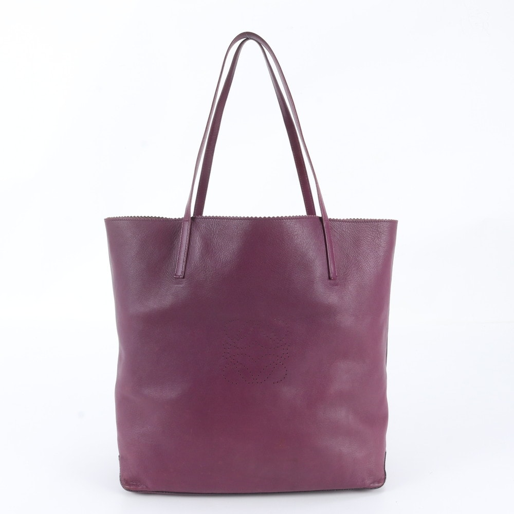 ■美品 ロエベ アナグラムトート バッグ レザー