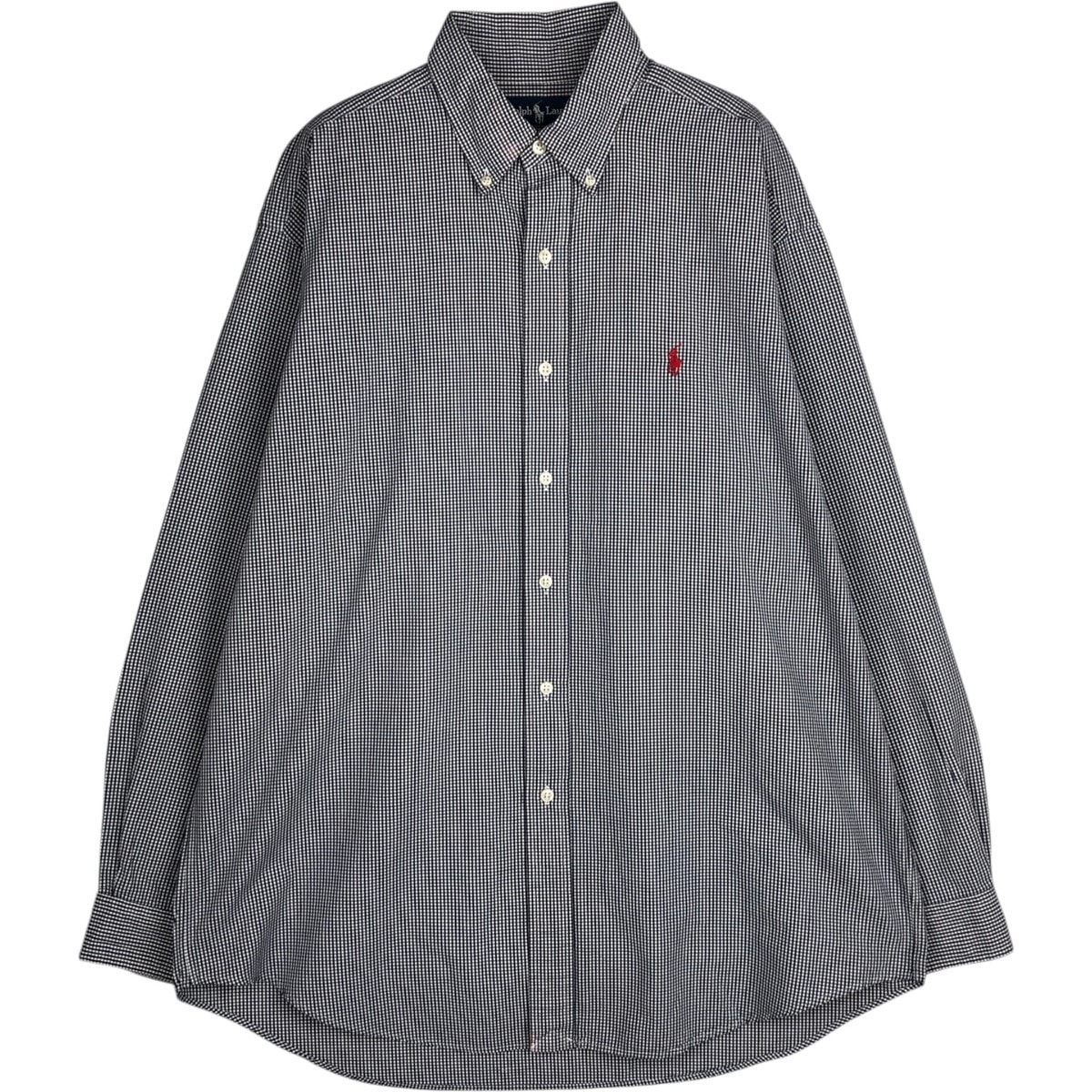 古着 ラルフローレン Ralph Lauren BLAKE ギンガムチェック 長袖 ボタンダウンチェックシャツ メンズL相当/eaa628967