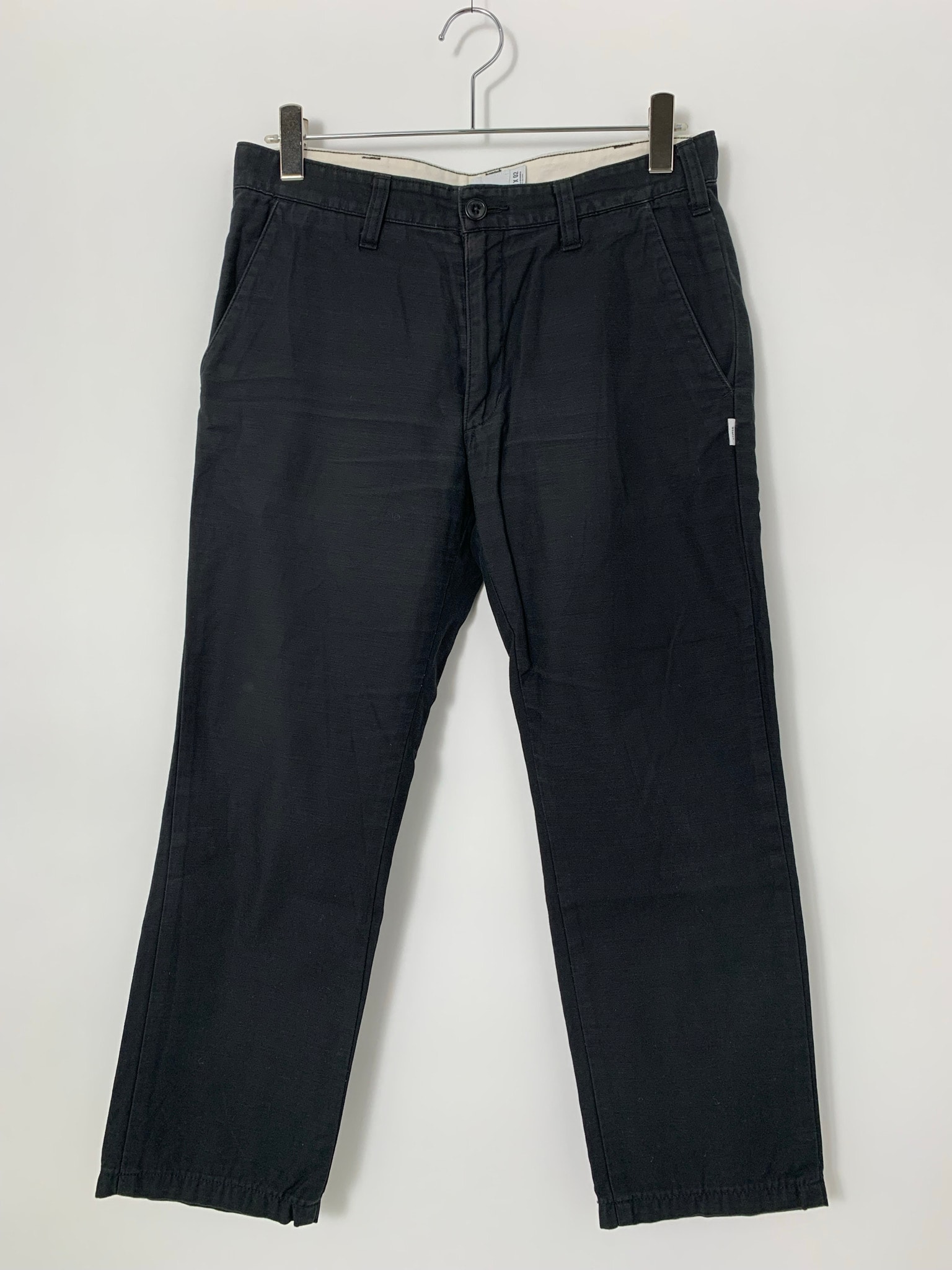 WTAPS BUDS SKINNY/TROUSERS.COTTON.SATIN Black