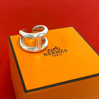 HERMES エルメス オスモズ GM リング シルバー925 リング・指輪 14.5号 シルバー
39241
