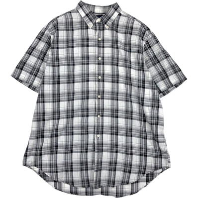 古着 ラルフローレン Ralph Lauren CLASSIC FIT クラシックフィット 半袖 ボタンダウン チェックシャツ メンズXL相当/eaa641143