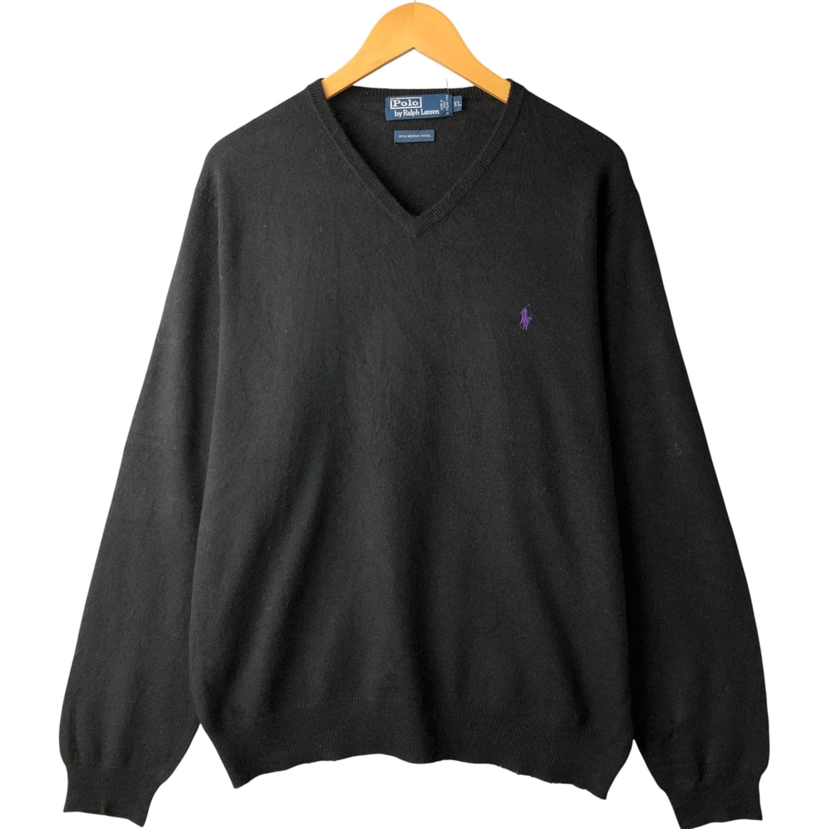 古着 ラルフローレン Ralph Lauren POLO by Ralph Lauren Vネック メリノウールニットセーター メンズXL相当/eaa601622