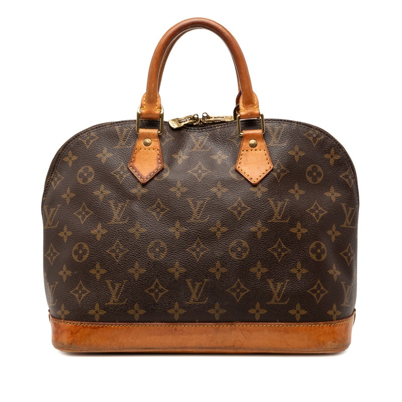 ルイ ヴィトン モノグラム アルマPM 旧型 ハンドバッグ M51130 ブラウン PVC レザー レディース LOUIS VUITTON 【中古】