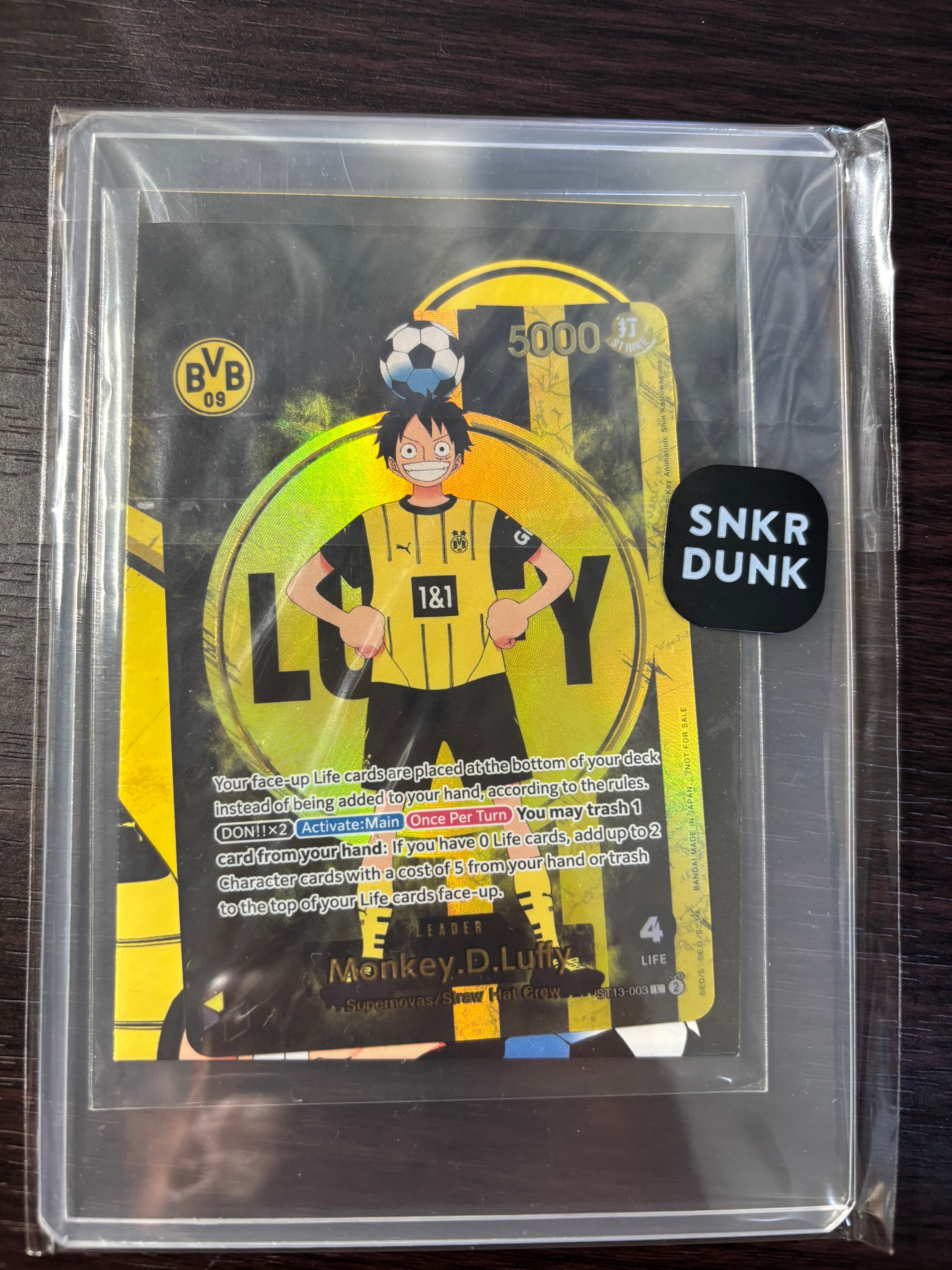 モンキー・D・ルフィ L [ST13-003]【英語版】(プロモーションカード「ボルシアドルトムント × ONE PIECE マッチデー 2025」)