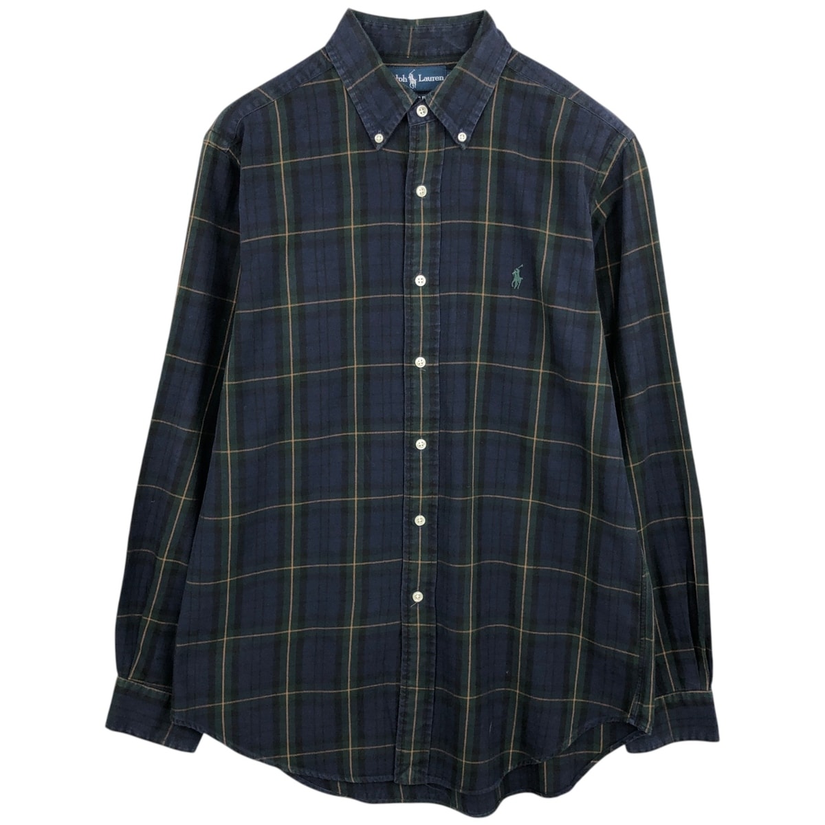 古着 ラルフローレン Ralph Lauren CLASSIC FIT 長袖 ボタンダウンチェックシャツ メンズM相当/eaa631271