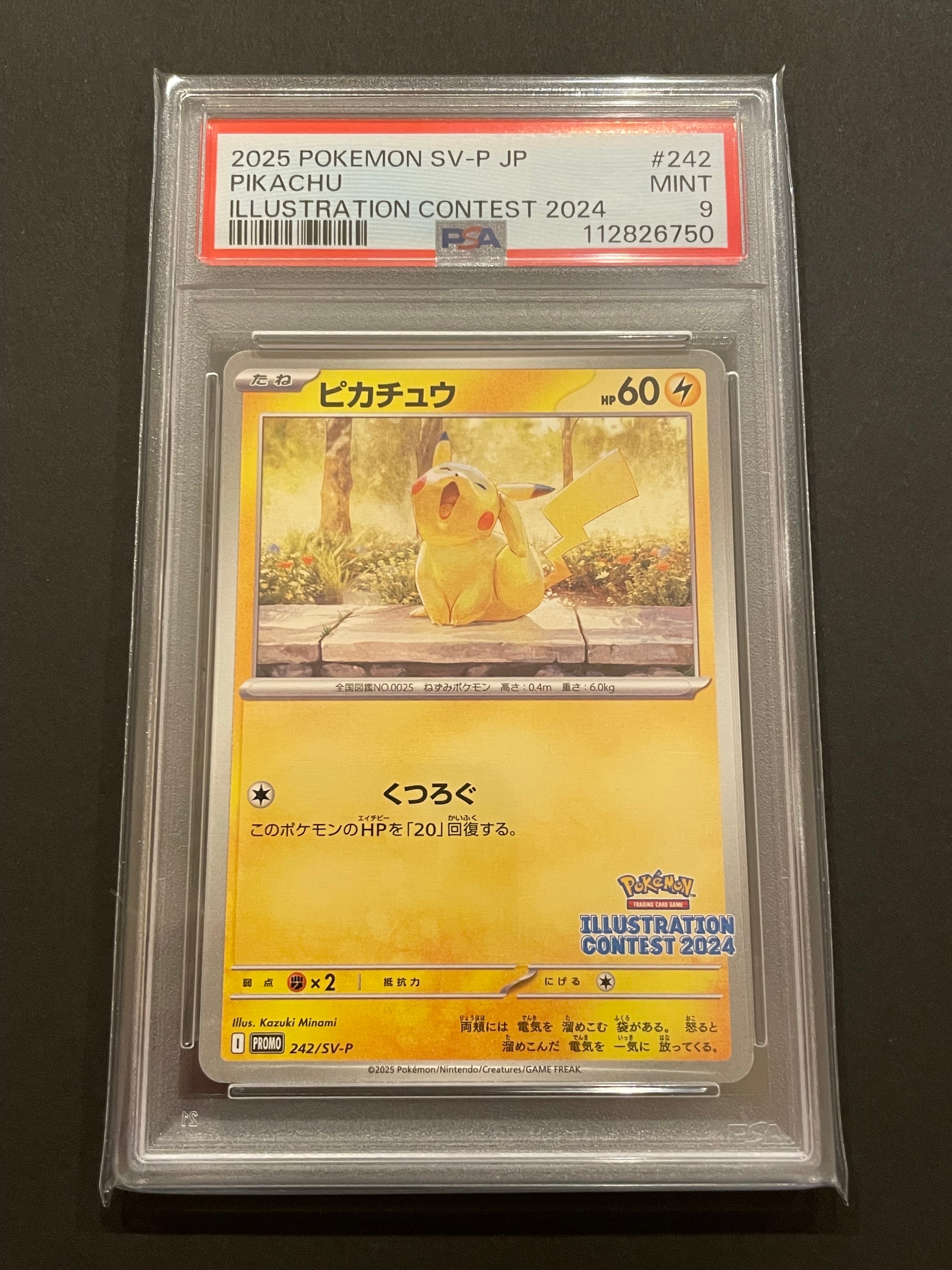 ピカチュウ [SV-P 242](プロモカードパック「イラストレーションコンテスト 2024 受賞作品プロモカード化記念キャンペーン」)