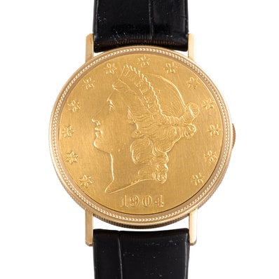 VACHERON CONSTANTIN ヴァシュロン・コンスタンタン コインウォッチ メティエダール 1904年 K18YG【中古】