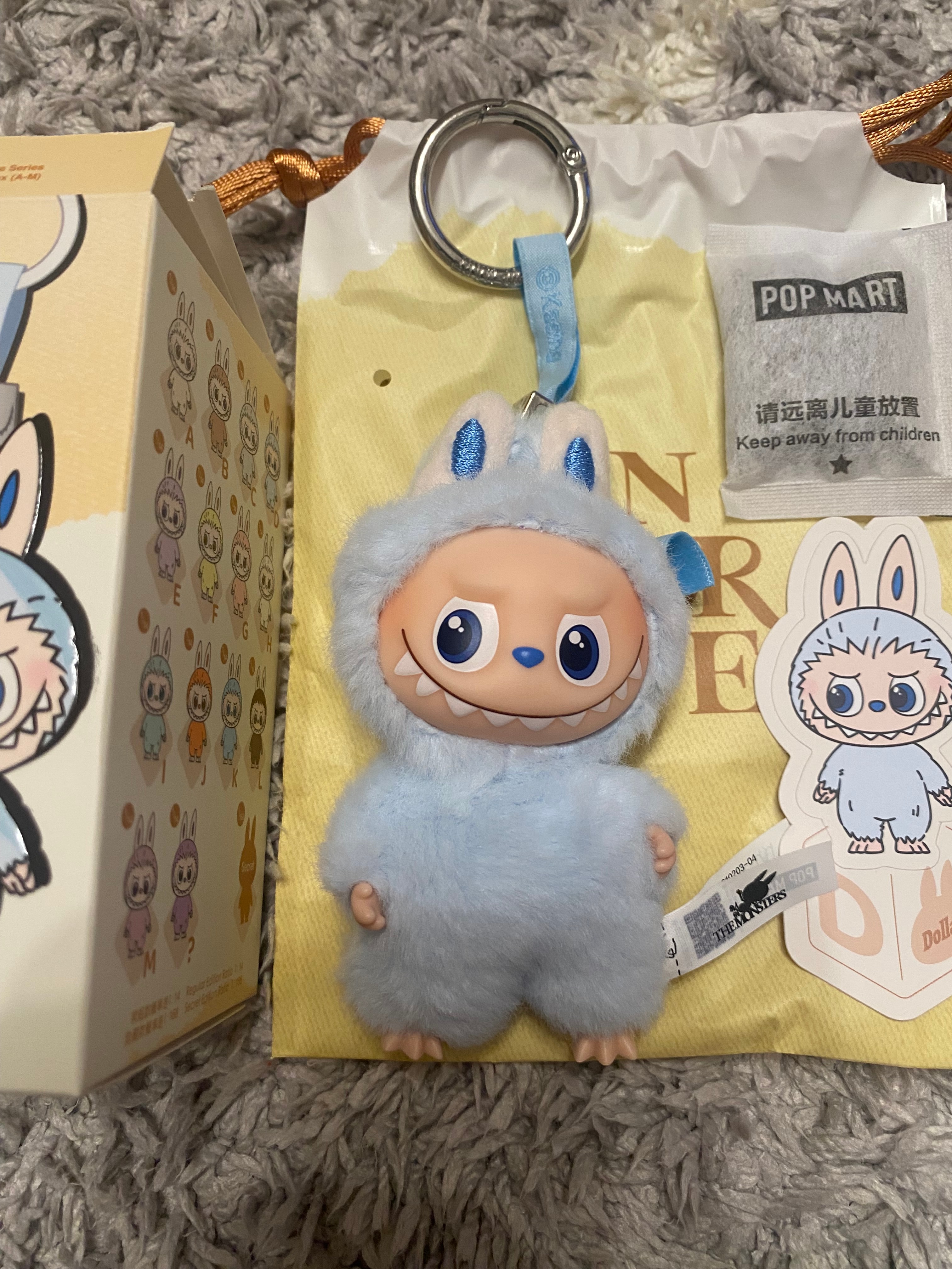 POP MART THE MONSTERS (LABUBU) Pin for Love Series-Vinyl Plush Pendant (A-M) D