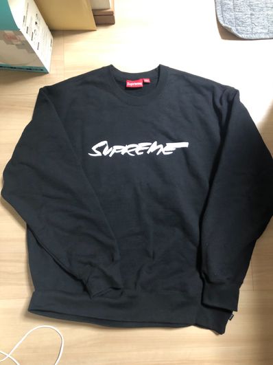 Supreme Futura Logo Crewneck "Black"