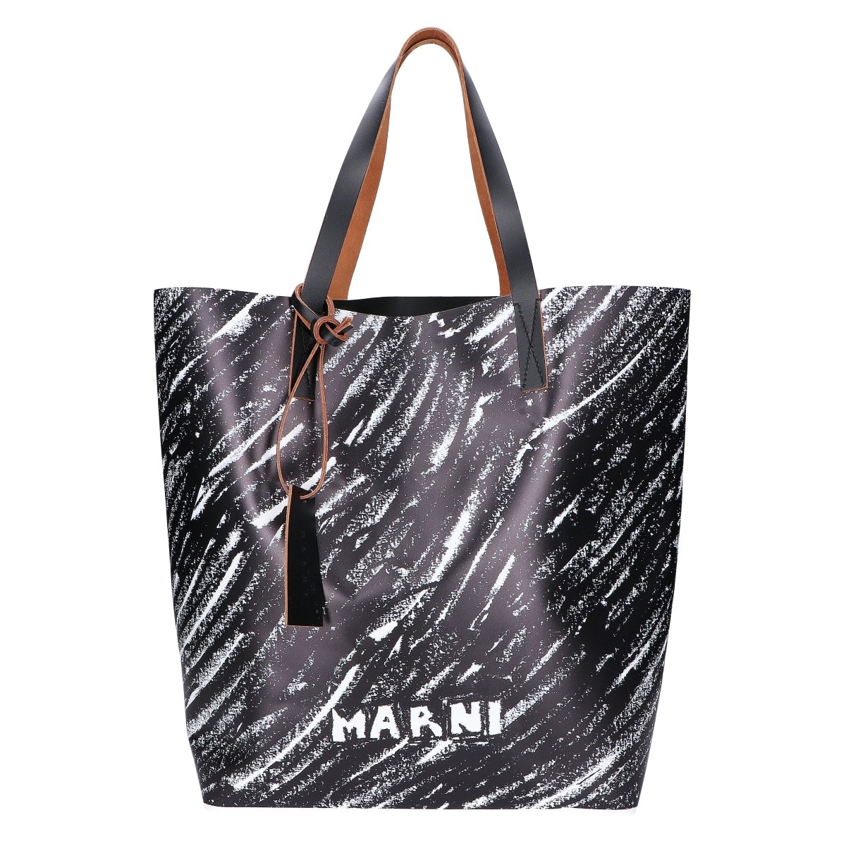 マルニ 【美品】SHMQ0037A3 P8083 00N99 TRIBECA トライベッカ クレヨンプリント PVC オープンショッパー