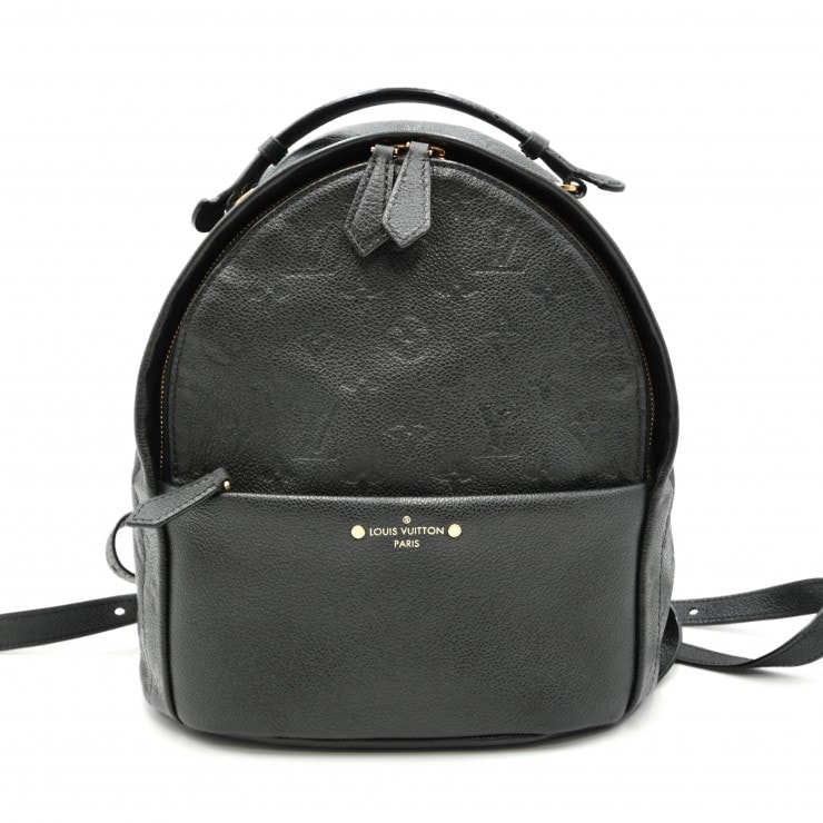 LOUIS VUITTON(ルイ・ヴィトン)ソルボンヌ バックパック ヴィンテージ リュックサック デイパック モノグラム アンプラント ノワール ブラック レザー ゴールド金具 CA1178 【中古】