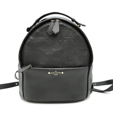 LOUIS VUITTON(ルイ・ヴィトン)ソルボンヌ バックパック ヴィンテージ リュックサック デイパック モノグラム アンプラント ノワール ブラック レザー ゴールド金具 CA1178 【中古】