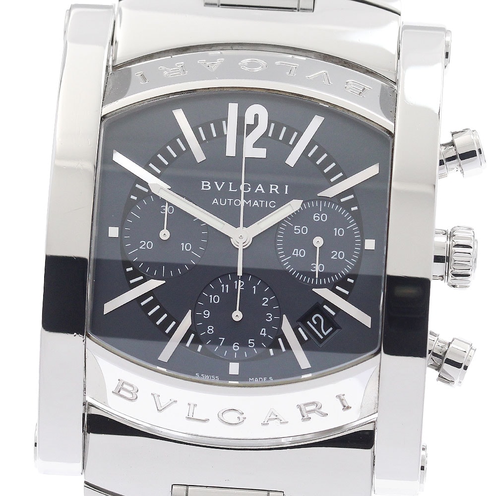 ブルガリ アショーマ クロノグラフ デイト AA48SCH メンズ 【中古】