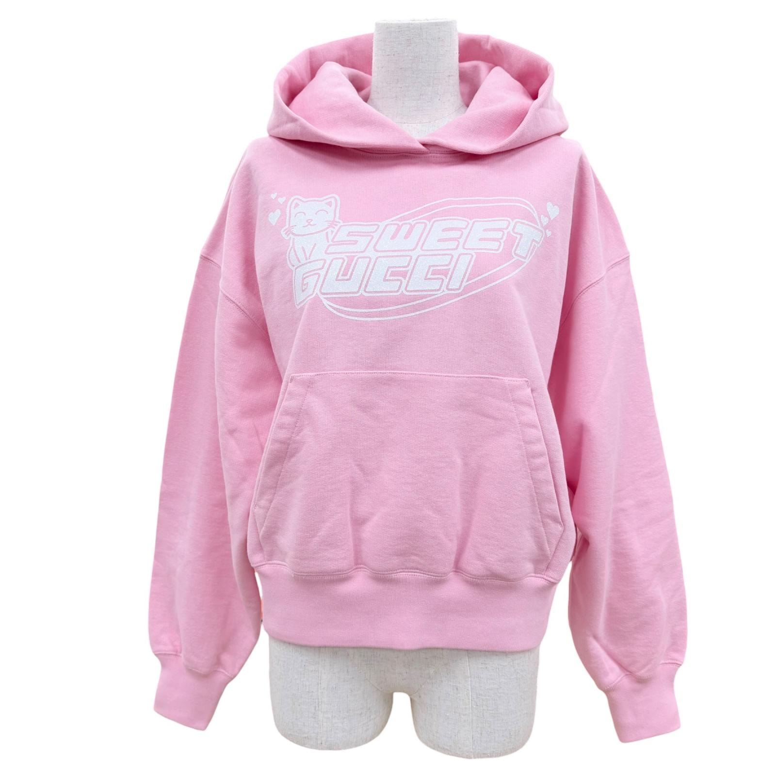 未使用品 グッチ パーカー SWEET GUCCI ピンク S 776886