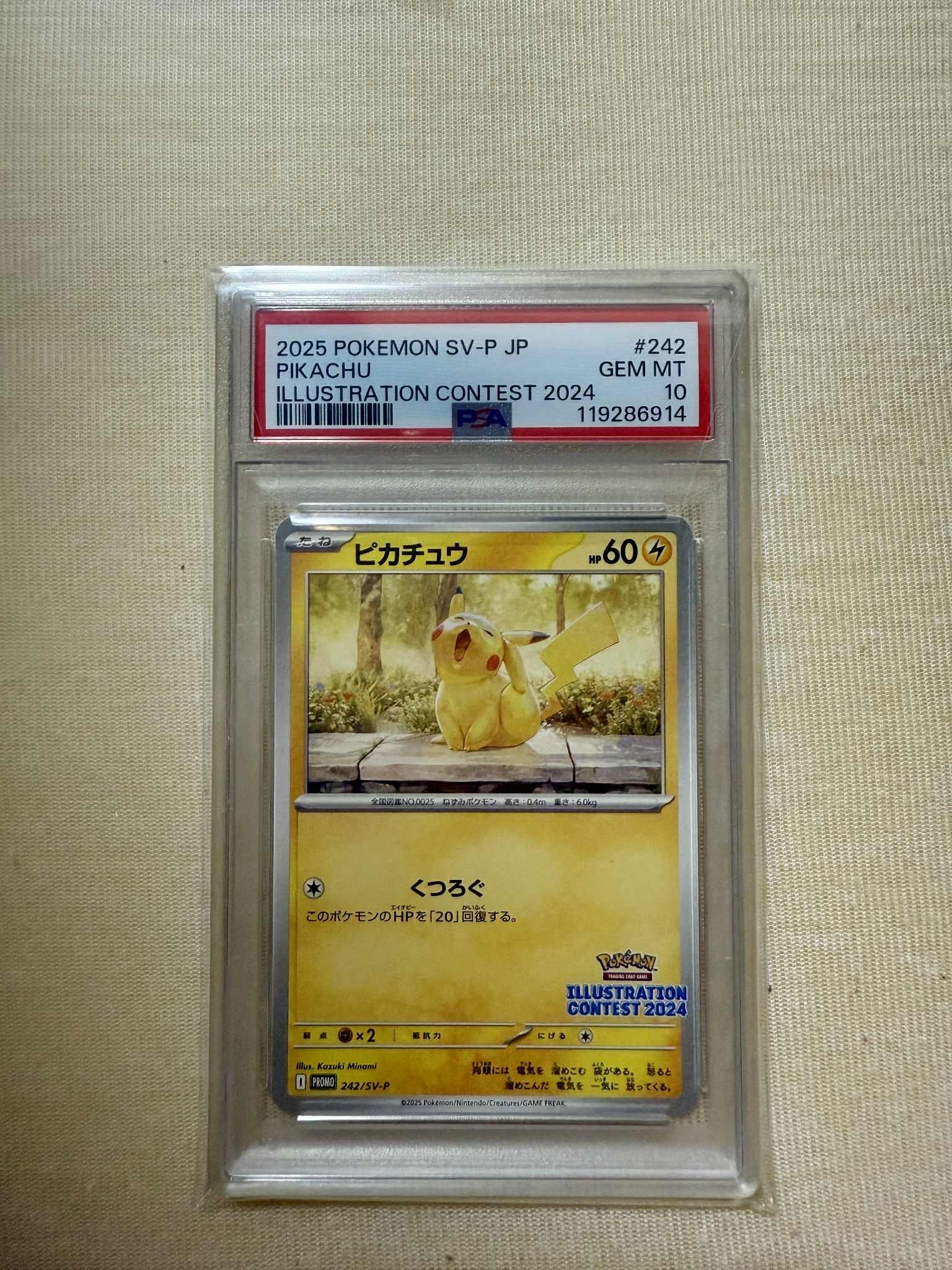 ピカチュウ [SV-P 242](プロモカードパック「イラストレーションコンテスト 2024 受賞作品プロモカード化記念キャンペーン」)