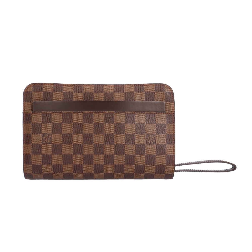 ルイヴィトン サンルイ ダミエ セカンドバッグ ダミエキャンバス N51993 ブラウン メンズ LOUIS VUITTON  中古