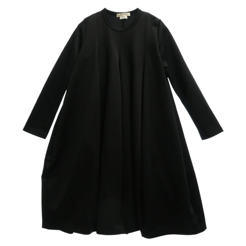 COMME des GARCONS コムデギャルソン ワンピース 本ライン 21SS GG-T003 エステルジャージー バルーン ワンピース ブラック系 S【中古】