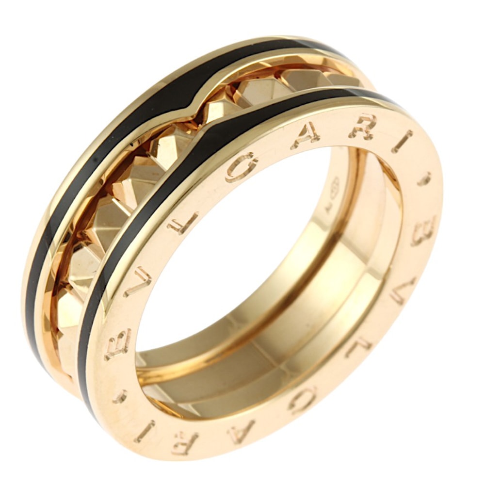 ブルガリ B-zero.1 ビーゼロワン ロック リング 指輪 14.5号 18金 K18ピンクゴールド レディース BVLGARI 中古