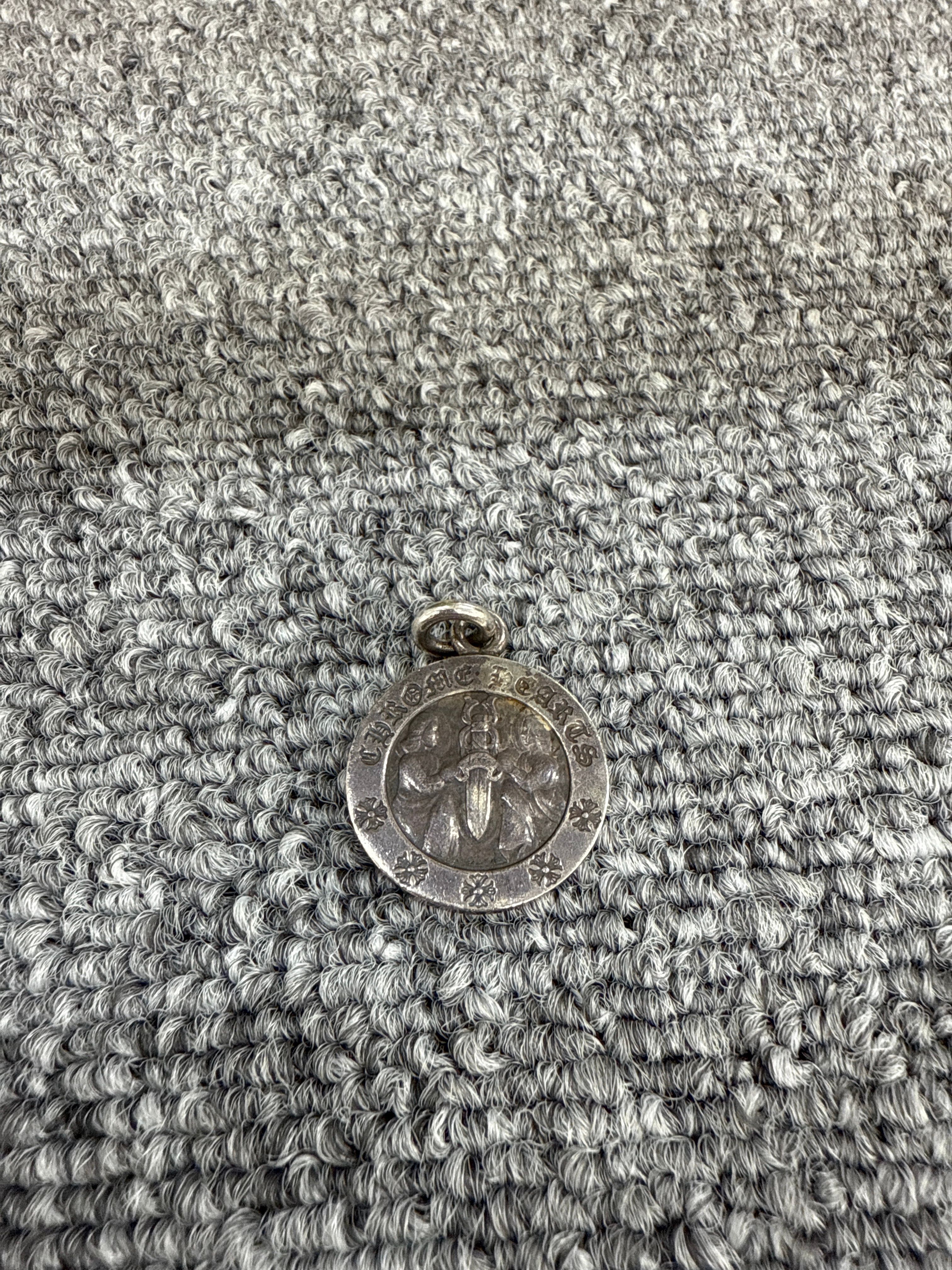 Chrome Hearts Angel Medal Charm Fuck You "Silver"