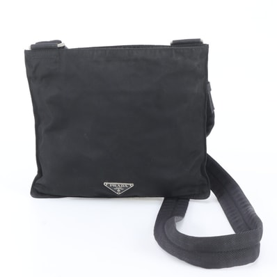 ■美品 プラダ テスート ナイロントライアングルロゴショルダーバッグ