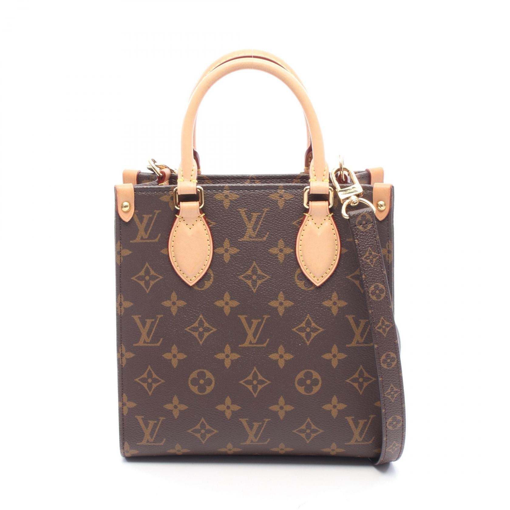 ルイ・ヴィトン LOUIS VUITTON サックプラBB モノグラム 2WAY ハンドバッグ バッグ PVCコーティングキャンバス レザー レディース ブラウン系 M45847 【中古】