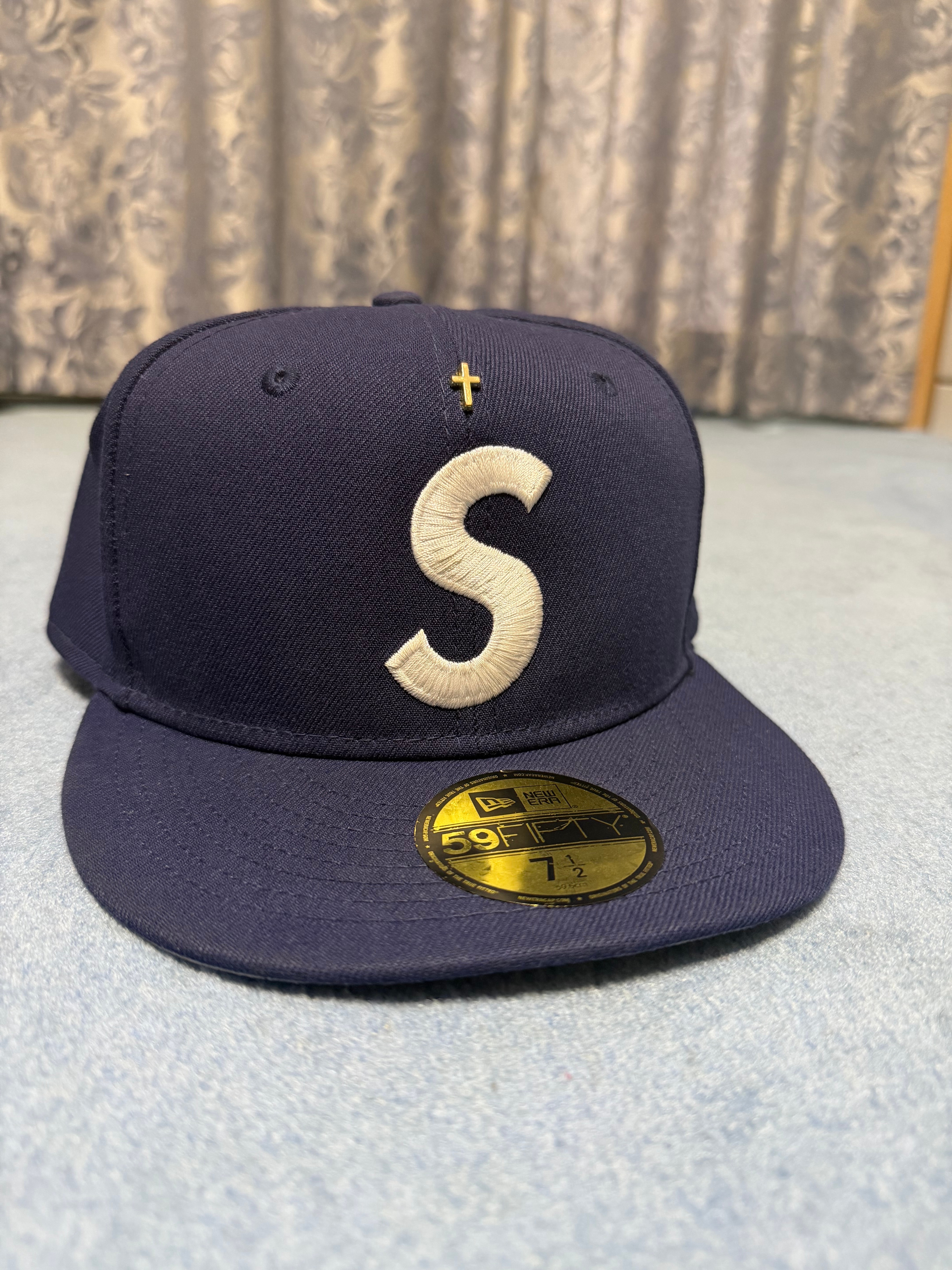 Supreme Gold Cross S Logo New Era 