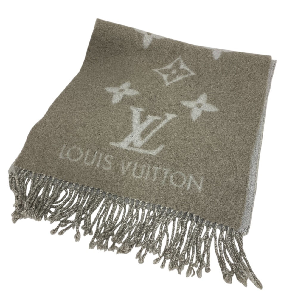 ルイヴィトン LOUIS VUITTON マフラー エシャルプ M70462 ベージュ