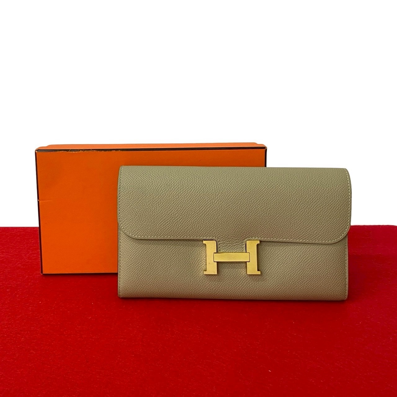 HERMES エルメス コンスタンス ロング ヴォーエプソン 長財布 ベージュ
 95363