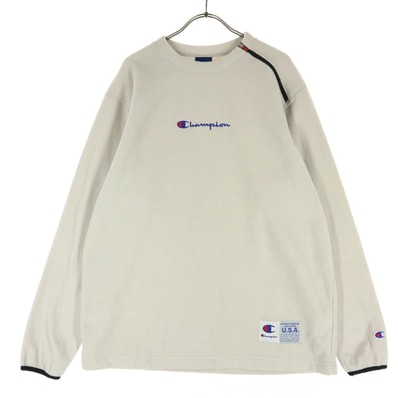 Champion チャンピオン 長袖 プルオーバー フリースジャケット L ライトグレー