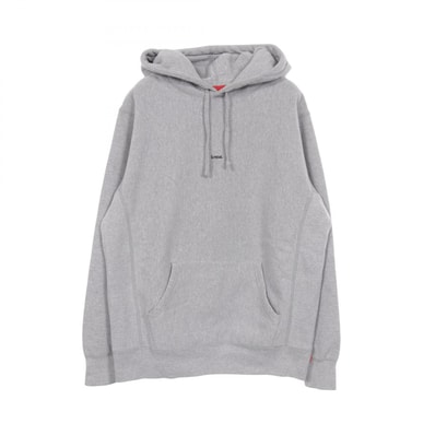 シュプリーム Supreme Micro Logo Hooded Sweatshirt 裏起毛 パーカー 衣料品 トップス コットン メンズ グレー系 【中古】