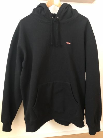 Supreme Enamel Small Box Hooded Sweatshirt "Black"