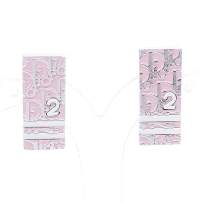 ディオール Dior トロッター No.2 イヤリング ジュエリー ステンレススチール レディース シルバー系 / ピンク系 / ホワイト系 【中古】
