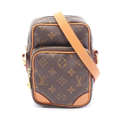 ルイ・ヴィトン LOUIS VUITTON アマゾン モノグラム ショルダーバッグ バッグ PVCコーティングキャンバス レザー レディース ブラウン系 M14014 【中古】