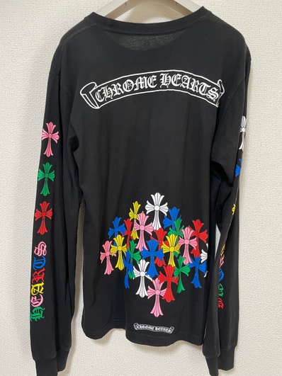 Chrome Hearts Cemetery Cross L/S T-Shirt "Black/Multicolor"
