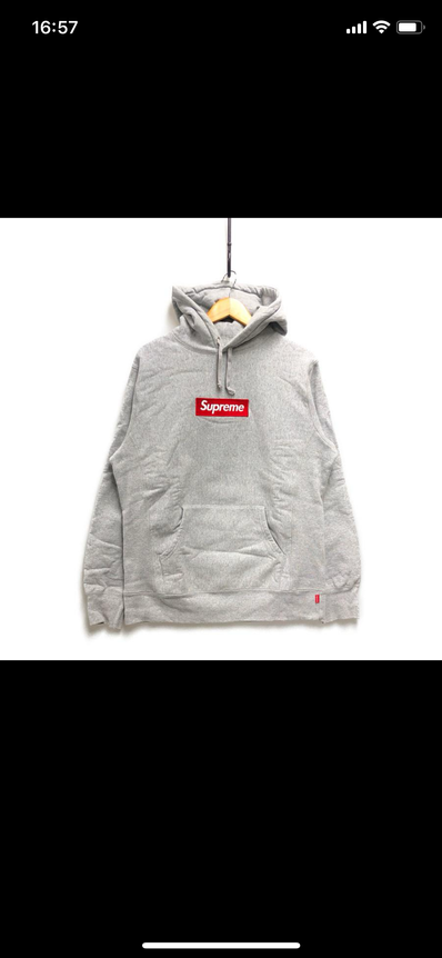 Supreme Box Logo Hooded Sweatshirt "Heather Grey" (16FW)