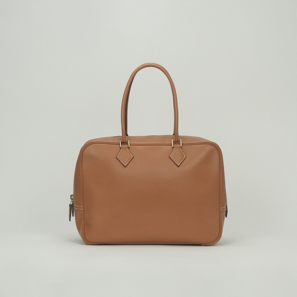 エルメス HERMES プリュム32 プリュム 32 バッグ トートバッグ ガリバー ナチュラル Natural ブラウン Brown 茶 ゴールド金具 ハンドバッグ ヴォーガリバー