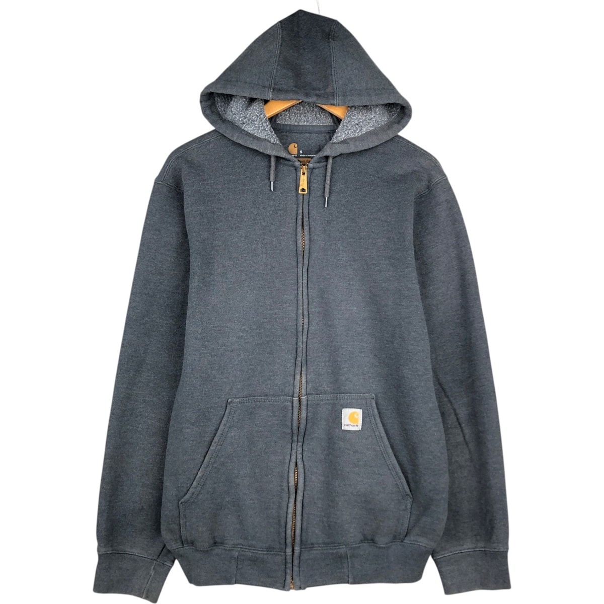 古着 カーハート Carhartt ORIGINAL FIT スウェットフルジップパーカー メンズS相当/eaa614351