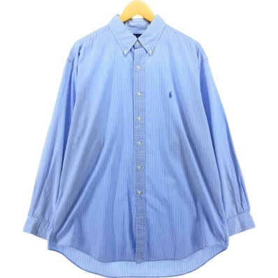 古着 ラルフローレン Ralph Lauren YARMOUTH 長袖 ボタンダウンストライプシャツ メンズXL相当/eaa473754