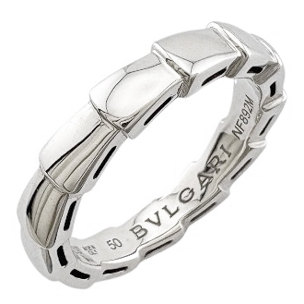 ブルガリ セルペンティ ヴァイパー リング 指輪 9.5号 18金 K18ホワイトゴールド レディース BVLGARI  中古